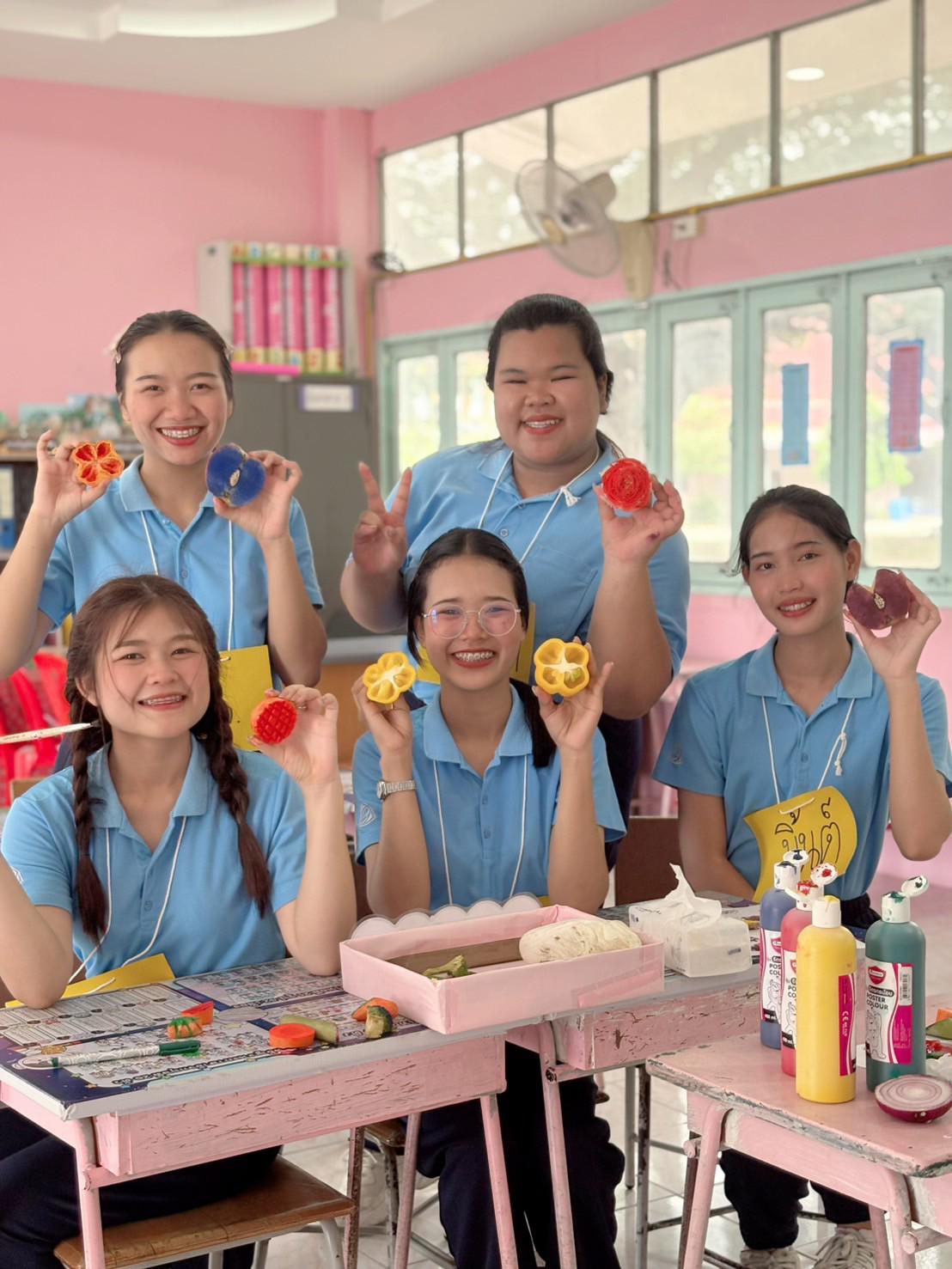 2. ค่ายศิลปะบูรณาการกับสาระการเรียนรู้สำหรับนักเรียนระดับประถมศึกษา ณ โรงเรียนบ้านโนนม่วง